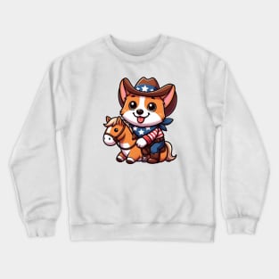 A Whimsical Tribute to American Culture in Cartoon Style Crewneck Sweatshirt